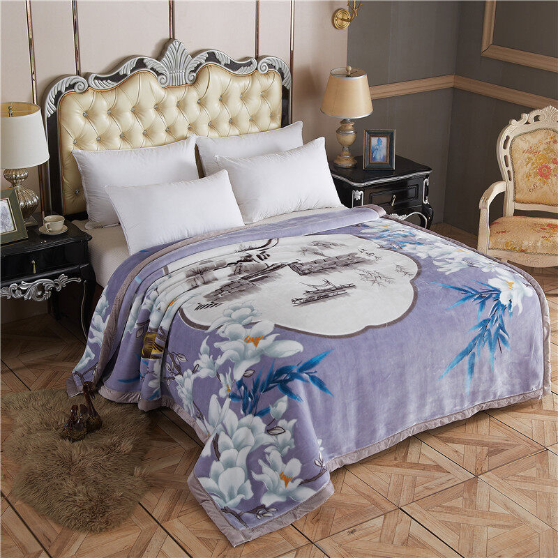 烟雨江南云毯HYX003MT