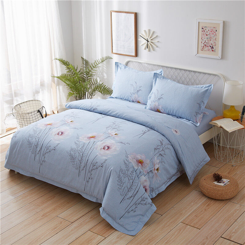 素薇全棉贡缎四件套HYX005TJ 