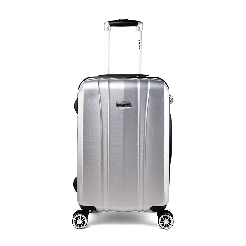外交官Diplomat 20寸时尚万向轮拉杆箱DS-1293B 银色 