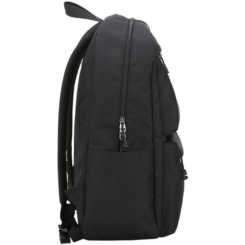 爱华仕大容量休闲包学生书包男女简约尼龙防水双肩包电脑背包轻便简约OCB4631 黑色
