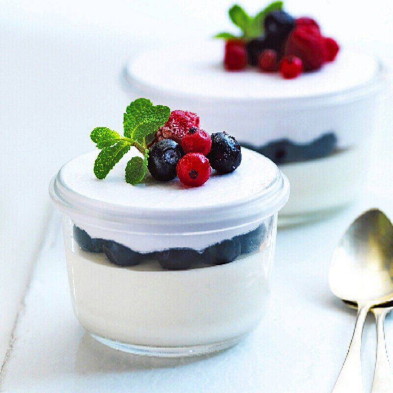 Glasslock韩国进口钢化玻璃婴儿辅食盒微波炉保鲜盒三件套(圆形) 165ml*3 GL545