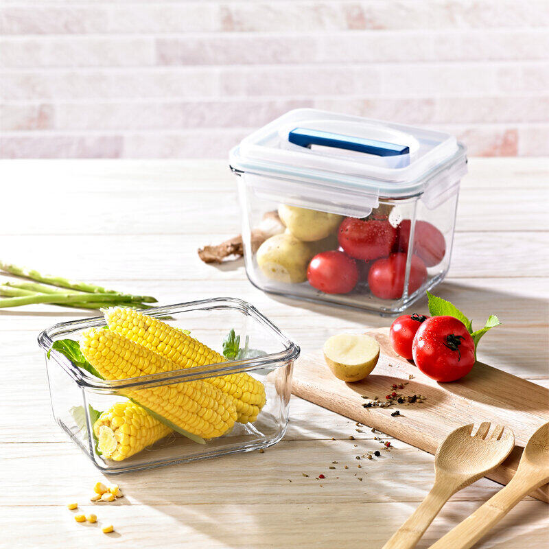 Glasslock韩国进口钢化玻璃手提型大容量保鲜盒耐热收纳盒 MHRB250/2500ml