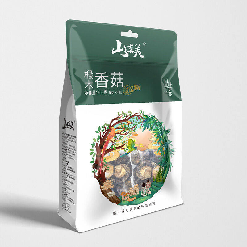 山真美精品干货椴木香菇200g*1袋