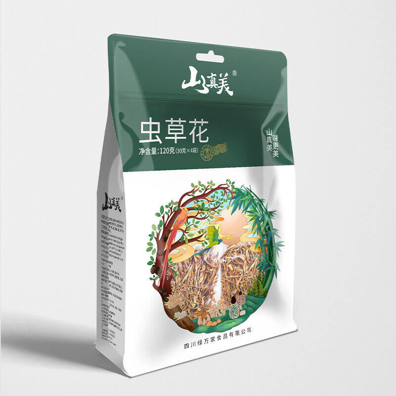 山真美精品干货虫草花120g*1袋