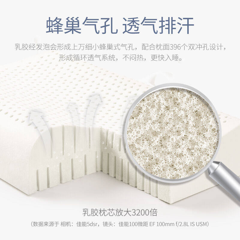 佳奥 泰国波浪形儿童乳胶枕【6-16岁-青少年大童款】 浅蓝色一只