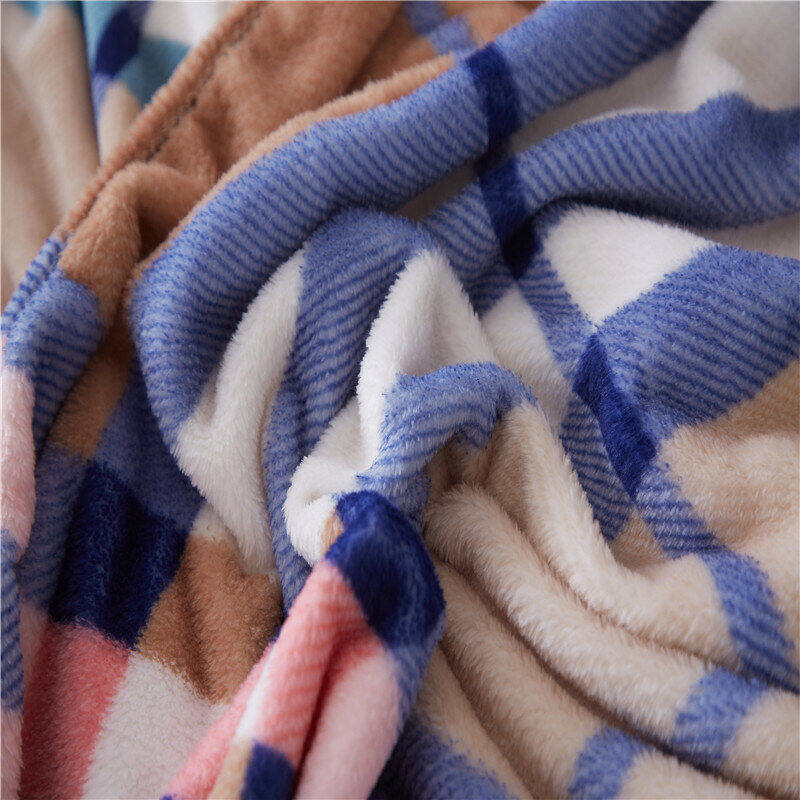 恒源祥格子间绒毯HYX010MT 180*200cm