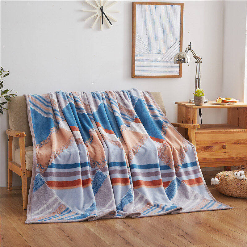 恒源祥复古格绒毯HYX008MT 180*200cm