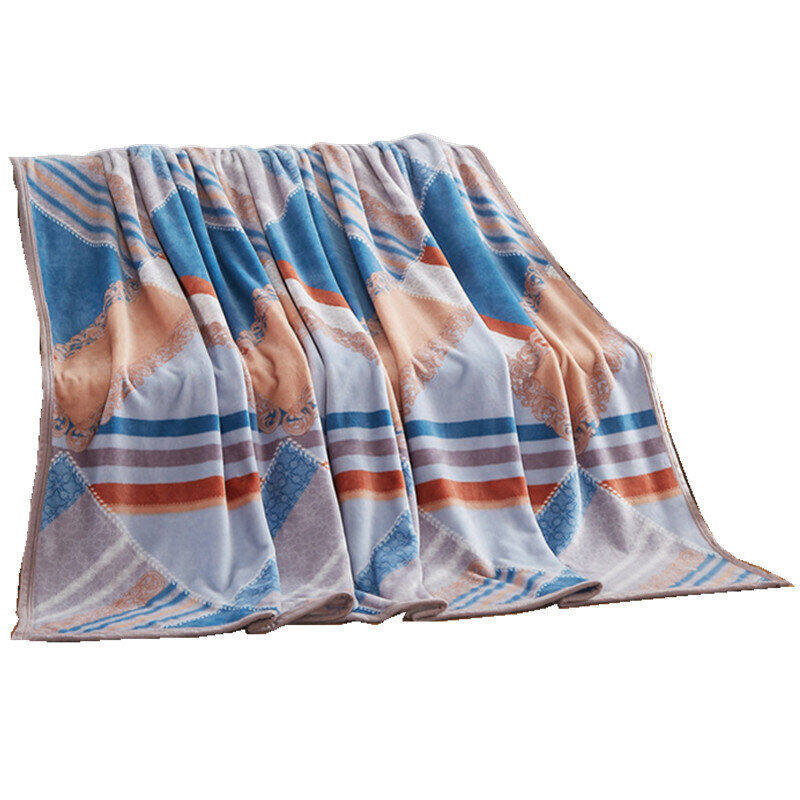 恒源祥复古格绒毯HYX008MT 180*200cm