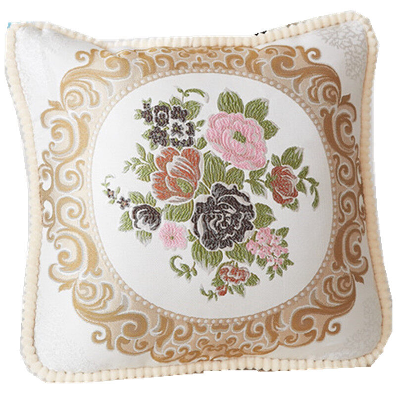 恒源祥绣花中式靠枕被（繁花）HYX017ZX 40*40cm
