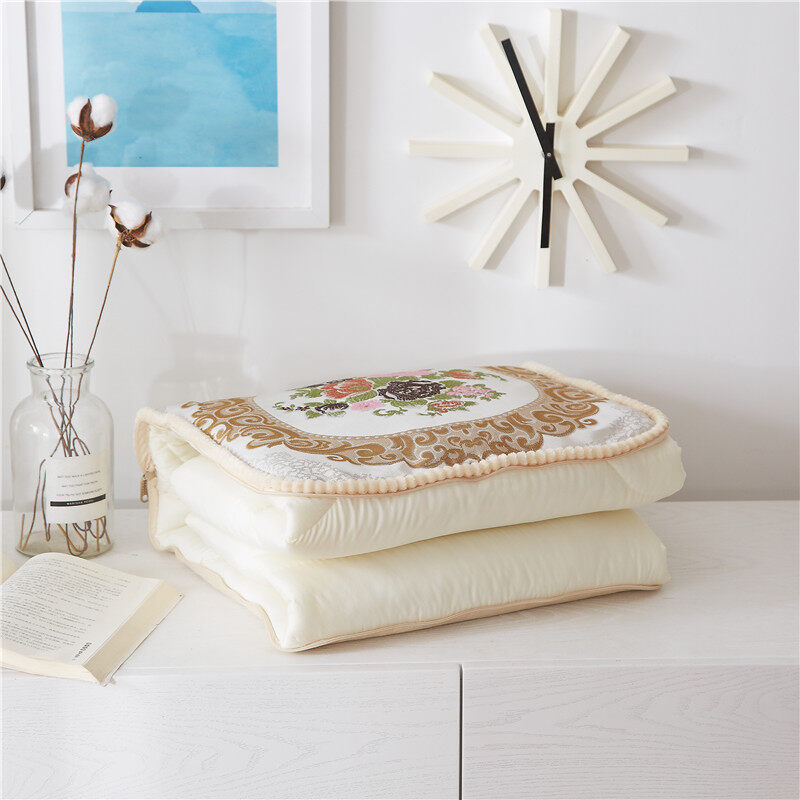 恒源祥绣花中式靠枕被(繁花)HYX017ZX 40*40cm