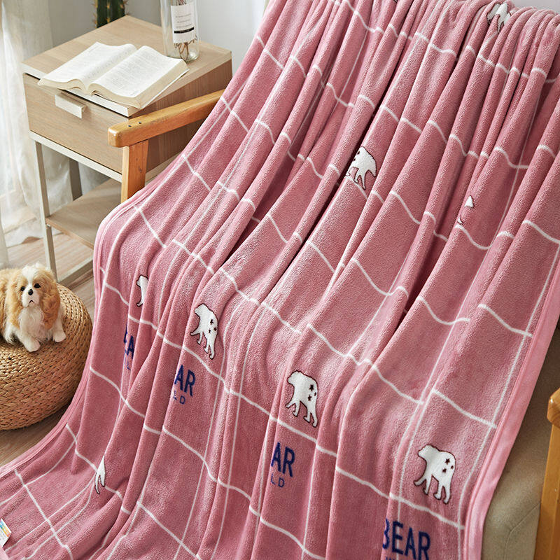 恒源祥北极熊绒毯HYX025MT 150*200cm