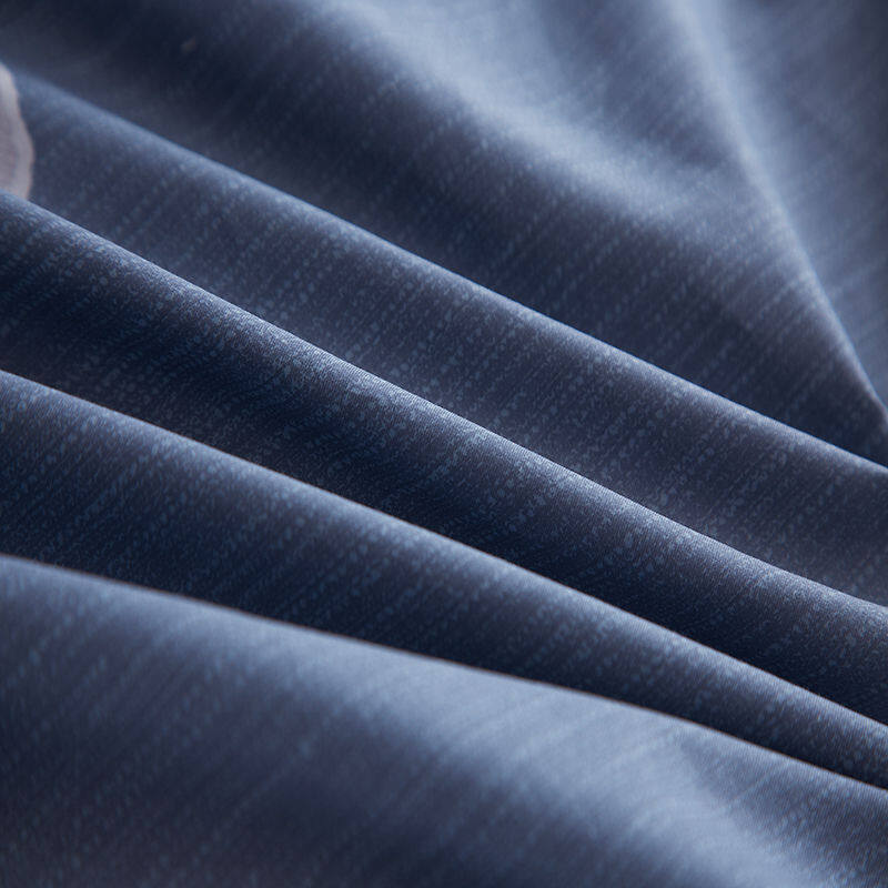 恒源祥多米诺全棉印花四件套 灰 HYX053TJ 枕套:48*74*2 被套:200*230 床单:230*240