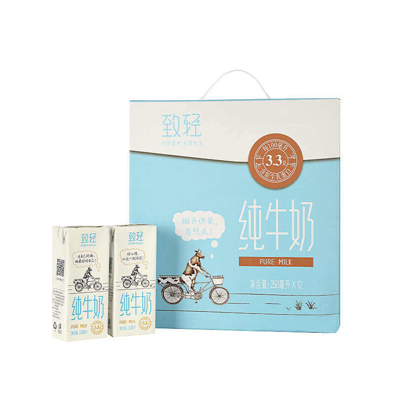 新希望(天香) 苗条砖致轻纯牛奶250ml*12