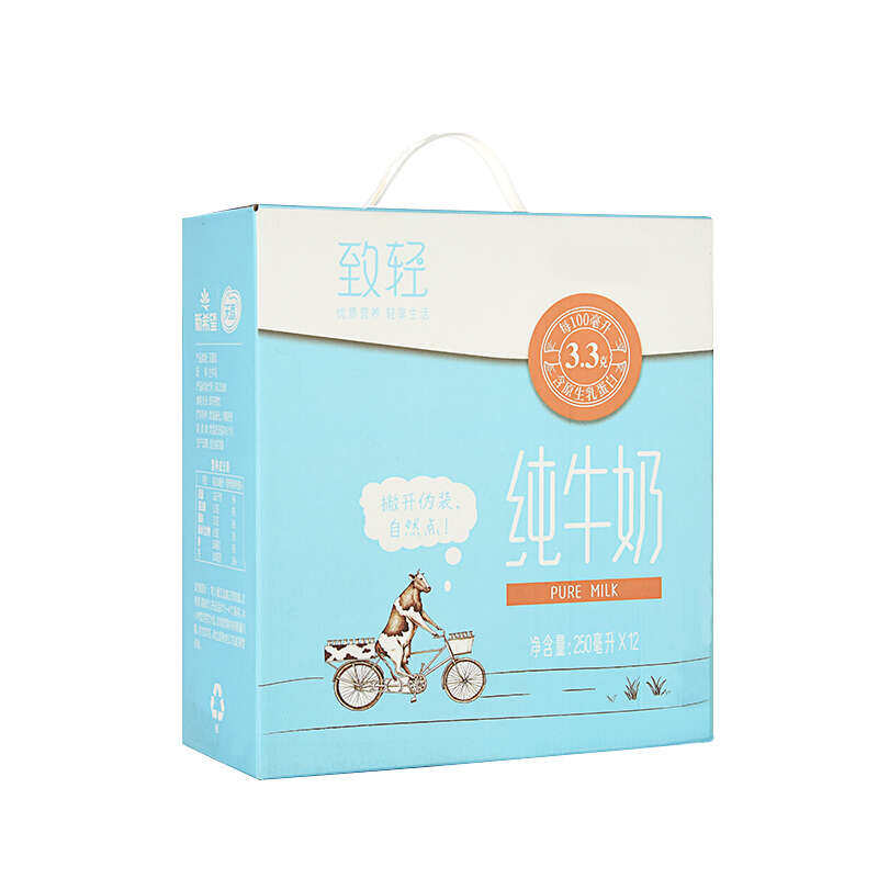 新希望(天香) 苗条砖致轻纯牛奶250ml*12