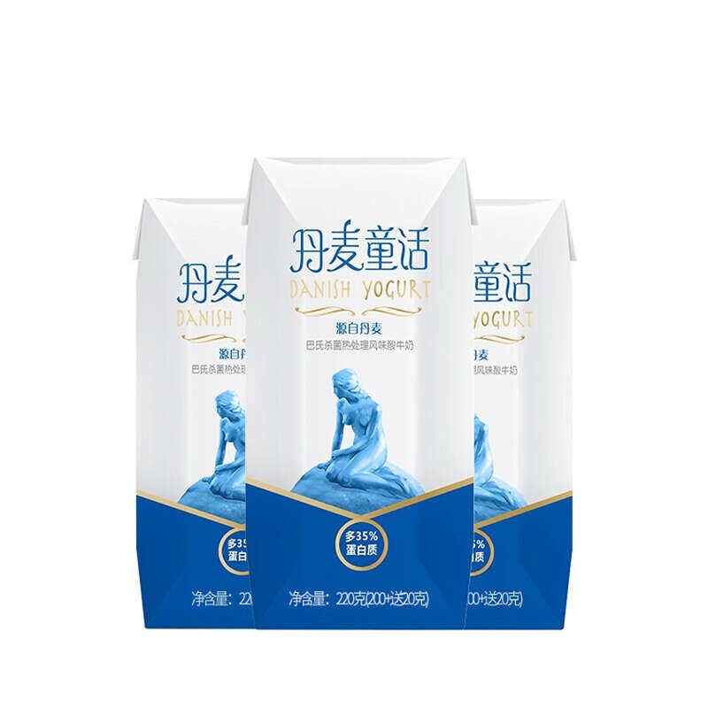新希望 丹麦童话巴氏热处理风味酸牛奶220g*12