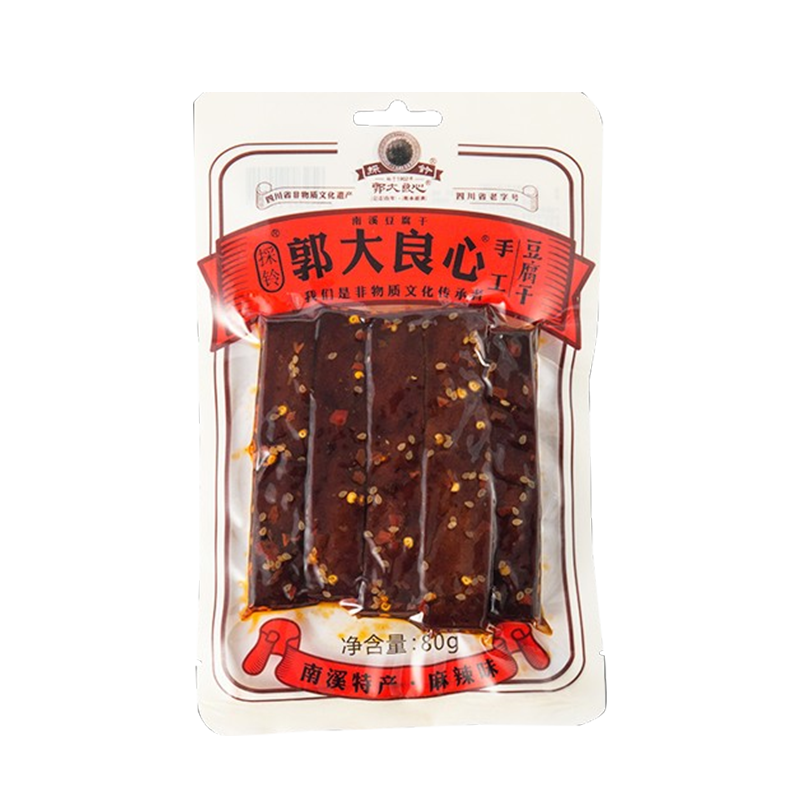 郭大良心 麻辣味豆腐干80g*5袋