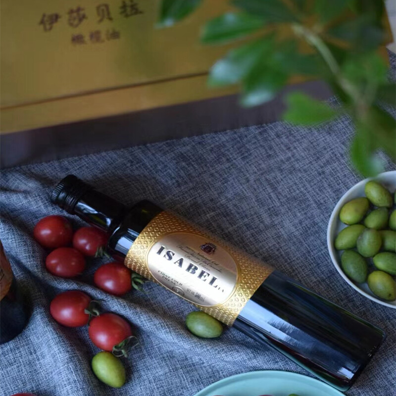 伊莎贝拉ISABELLA特级初榨橄榄油500ml*2（金色山脉礼盒）