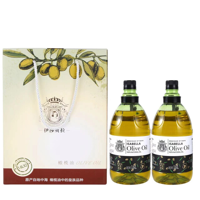 伊莎贝拉ISABELLA特级初榨橄榄油1.6L*2（漫长岁月礼盒）