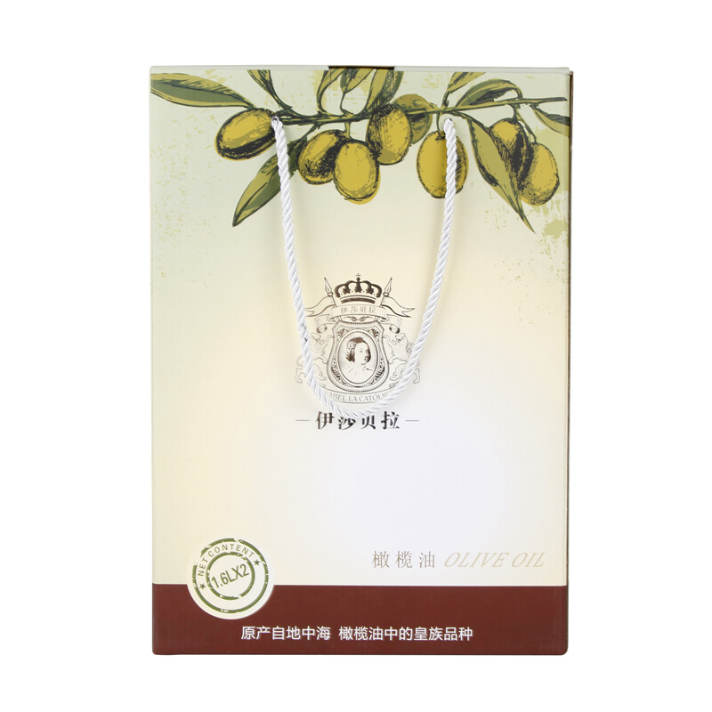 伊莎贝拉ISABELLA特级初榨橄榄油1.6L*2（漫长岁月礼盒）