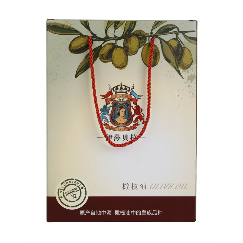 伊莎贝拉ISABELLA特级初榨橄榄油1L*2（漫长岁月礼盒）