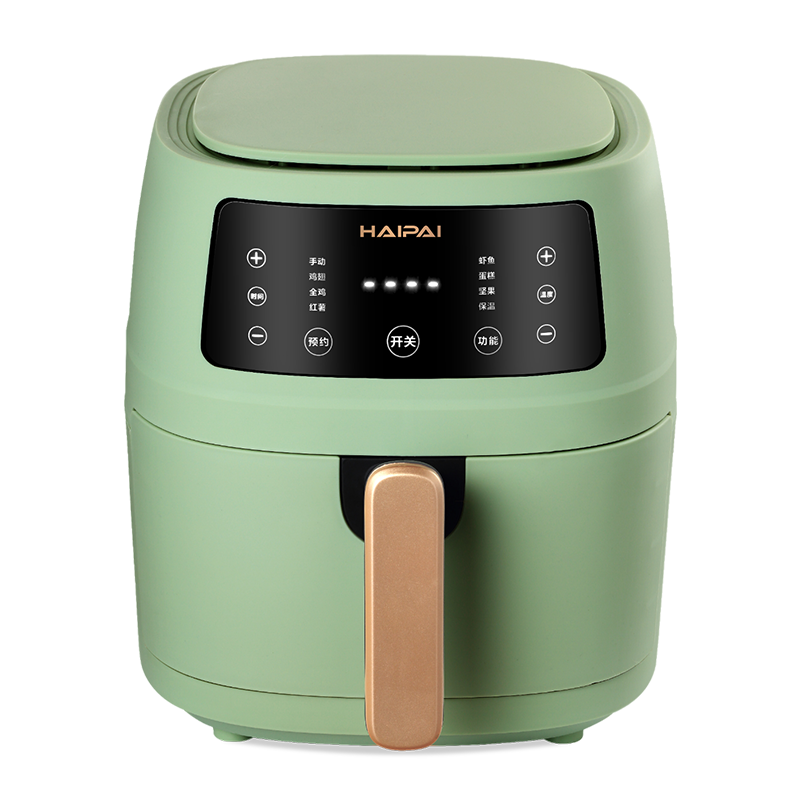 海牌 空气炸锅 家用5L大容量智能电炸锅 苹果绿 HP-KZ05