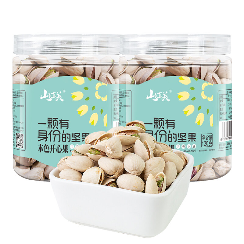 山真美本色开心果120g*2罐