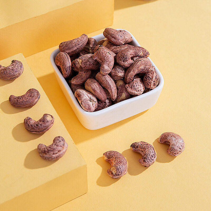 山真美紫皮腰果仁110g*2罐