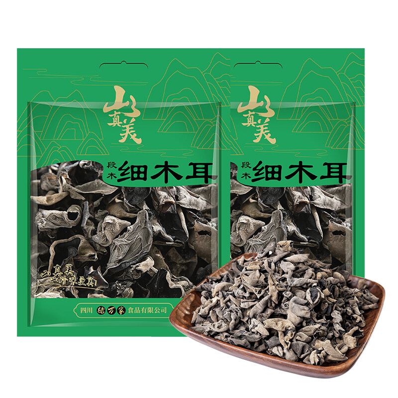 【四川】山真美椴木细木耳100gx2袋