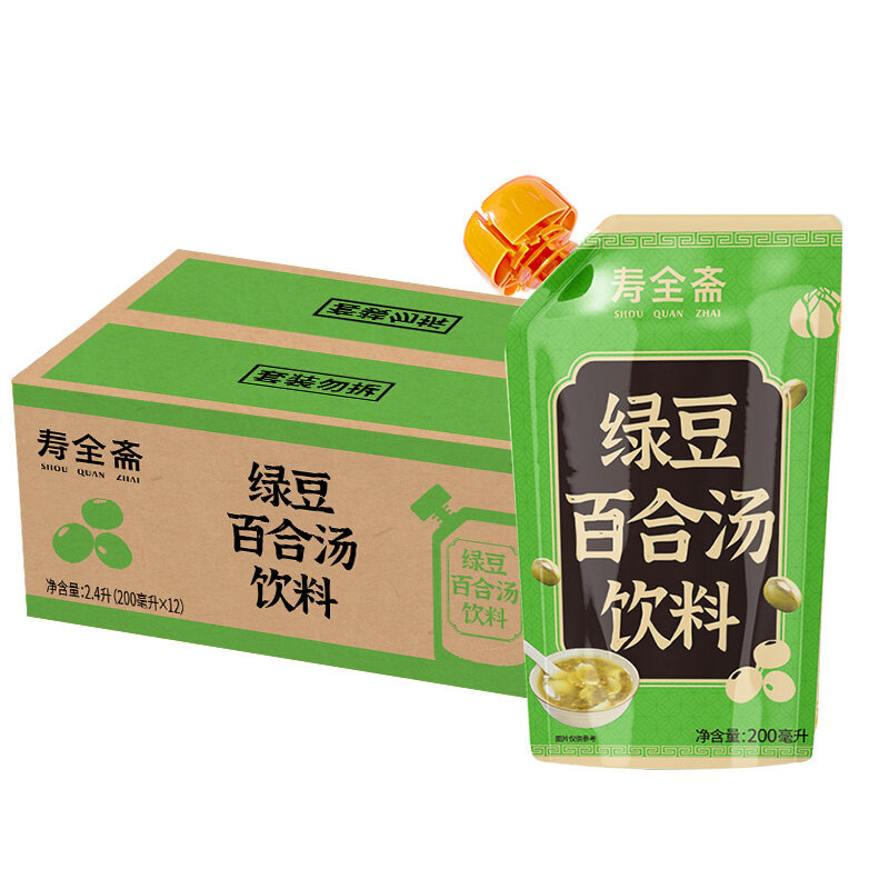寿全斋 绿豆百合汤200ml*12袋/箱（新老包装随机）