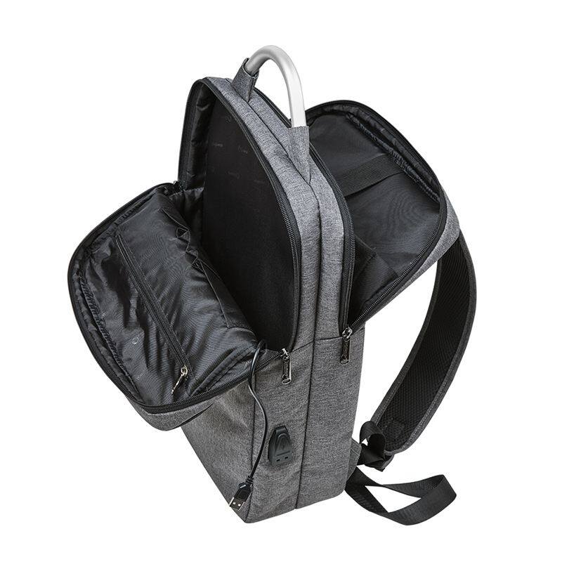 外交官双肩包 HM-1560L 290×120×420mm 浅灰色 HM-1560L