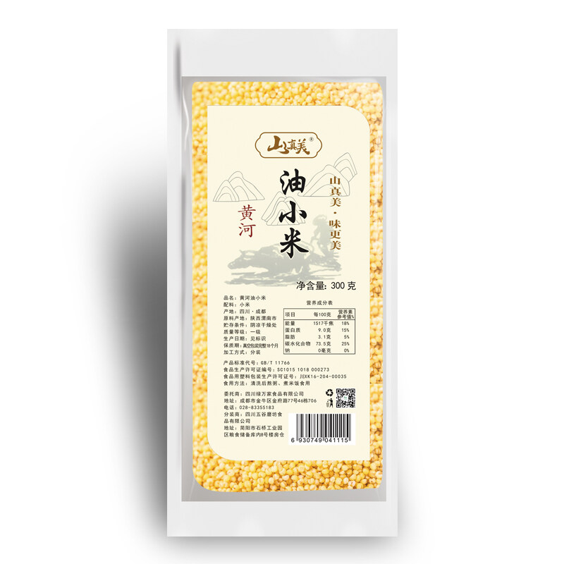 山真美黄河油小米300gx3袋