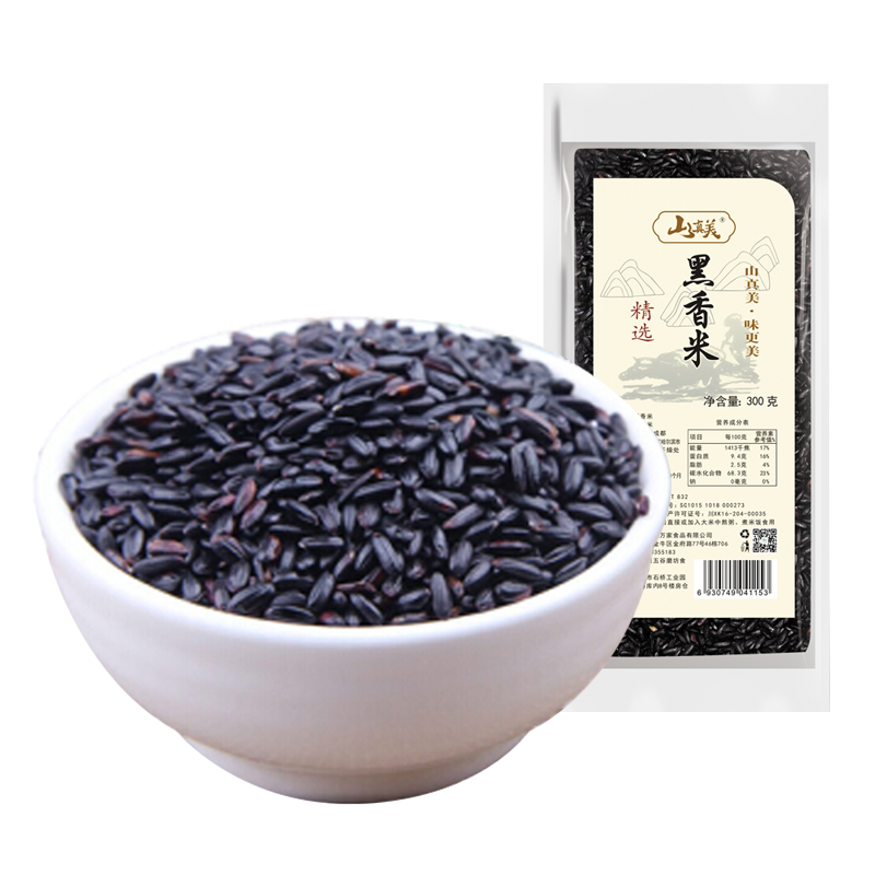 山真美黑香米300gx3袋
