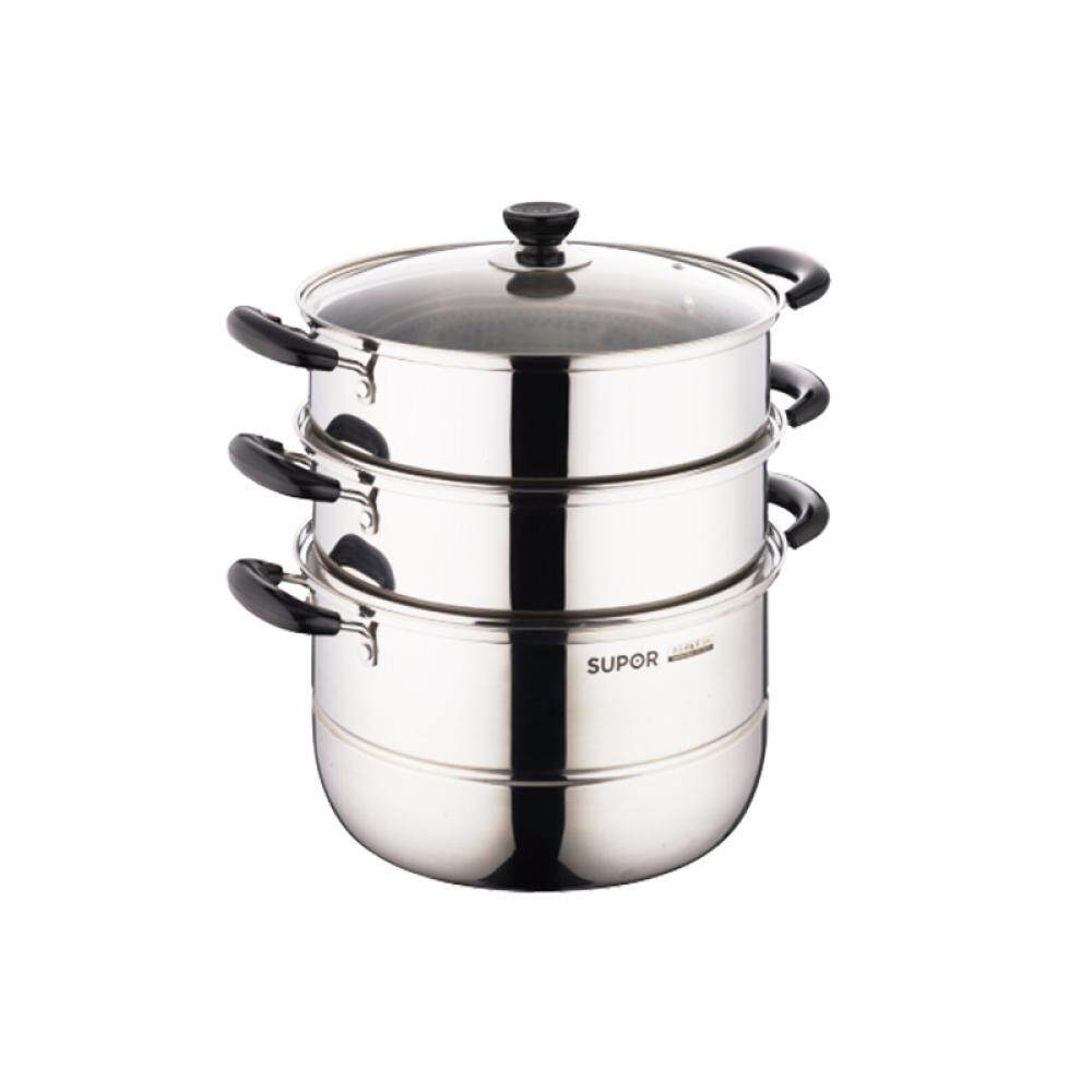 乐尚不锈钢三层蒸锅 VZ26BS02