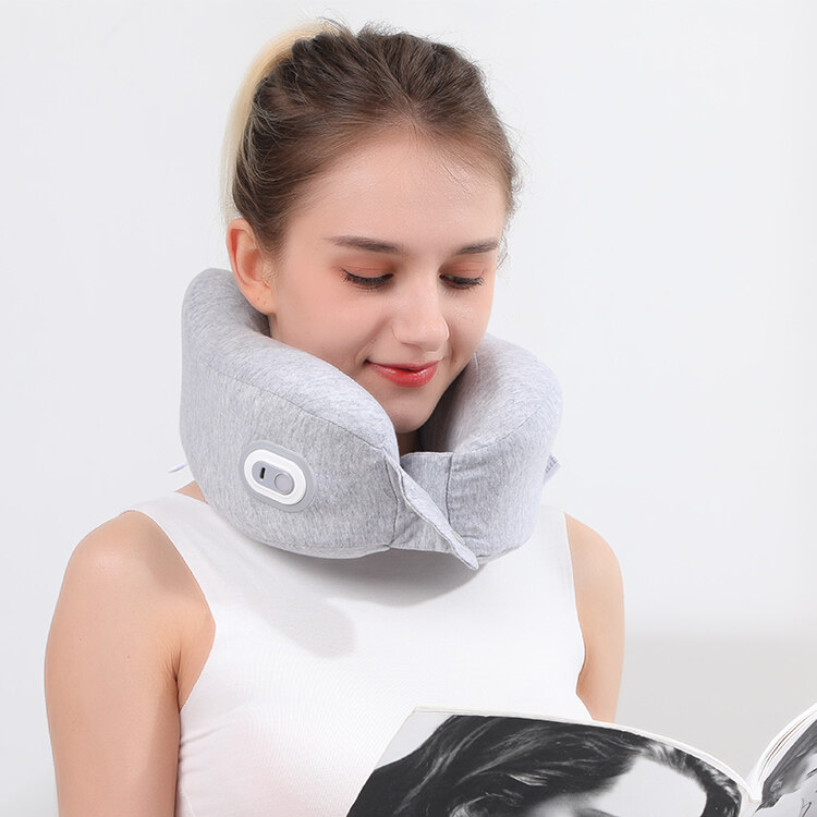 【专注健康产品10年 好品质源于细节】和正 U型颈椎按摩枕灰色HZ-UJZ-1