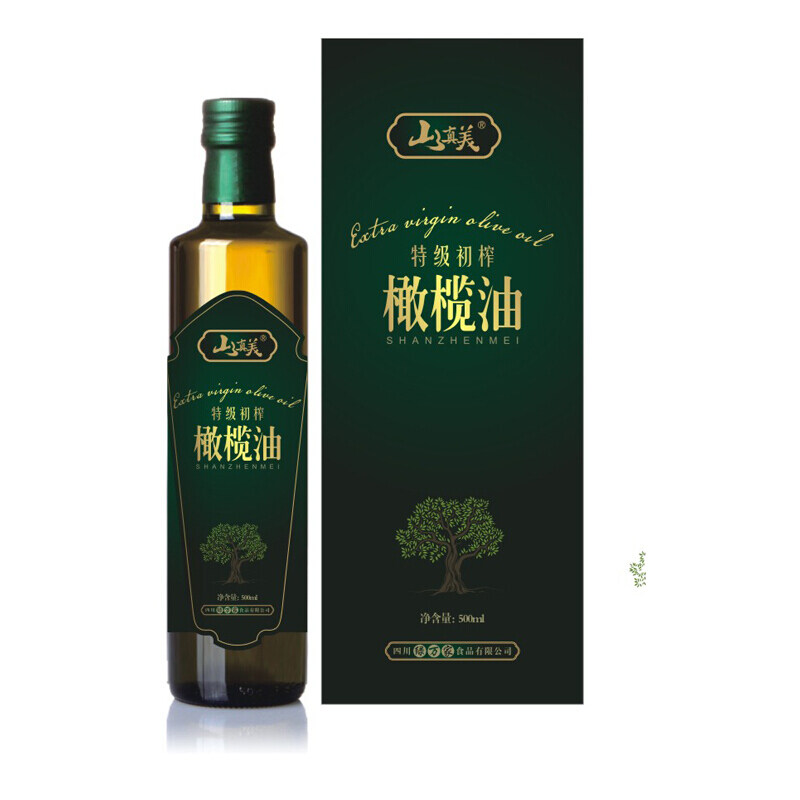 山真美特级初榨橄榄油礼盒1L(500ml*2)