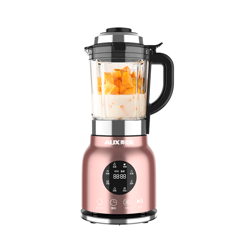 奥克斯AUX加热破壁机HX-PB9236 玫瑰金 HX-PB9236