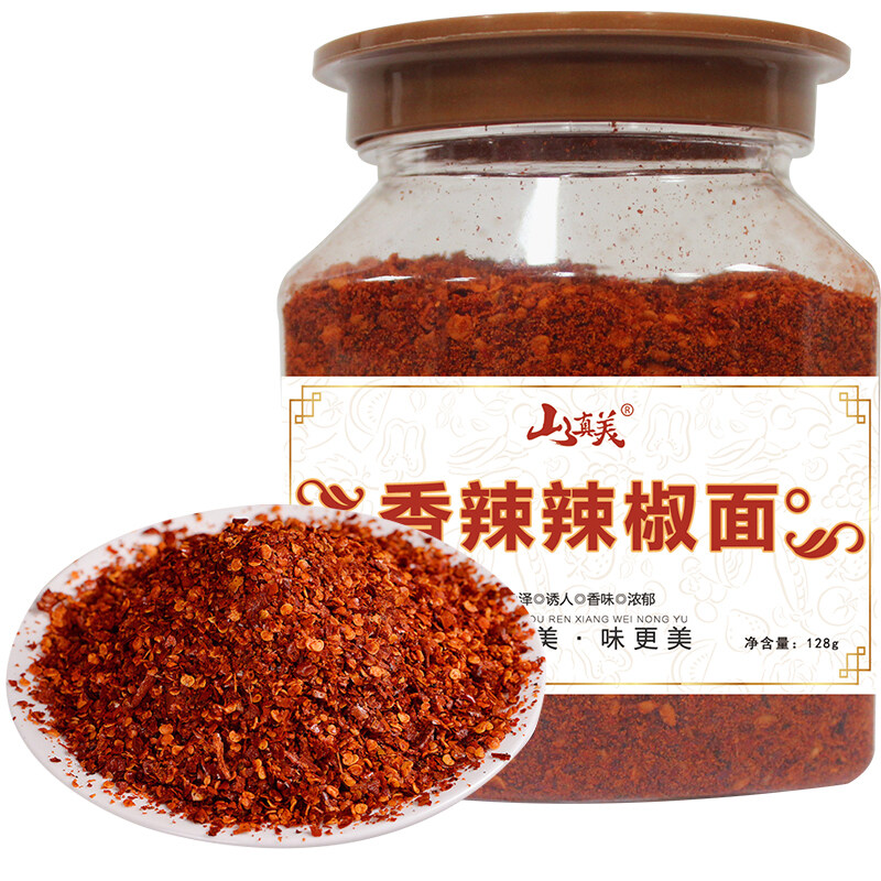 山真美香辣辣椒面128gx3罐