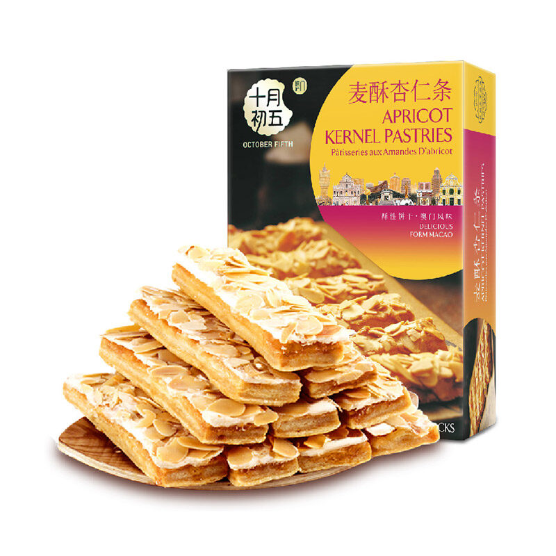 十月初五麦酥杏仁条200gx2盒