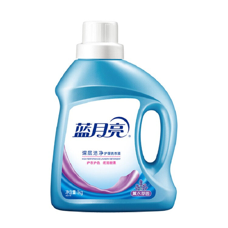 蓝月亮 薰衣草洁净洗衣液1kg*2+袋装500g*4