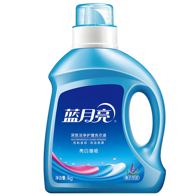 蓝月亮 薰衣草香亮白增艳洗衣液1kg瓶+1kg袋*2