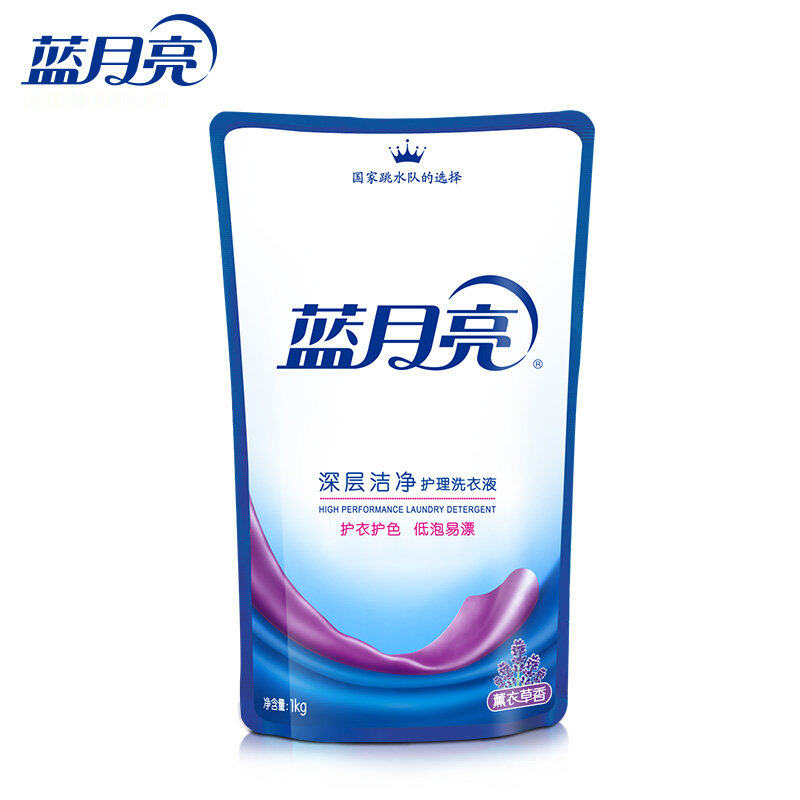 蓝月亮 薰衣草深层洁净洗衣液袋装1kg*6